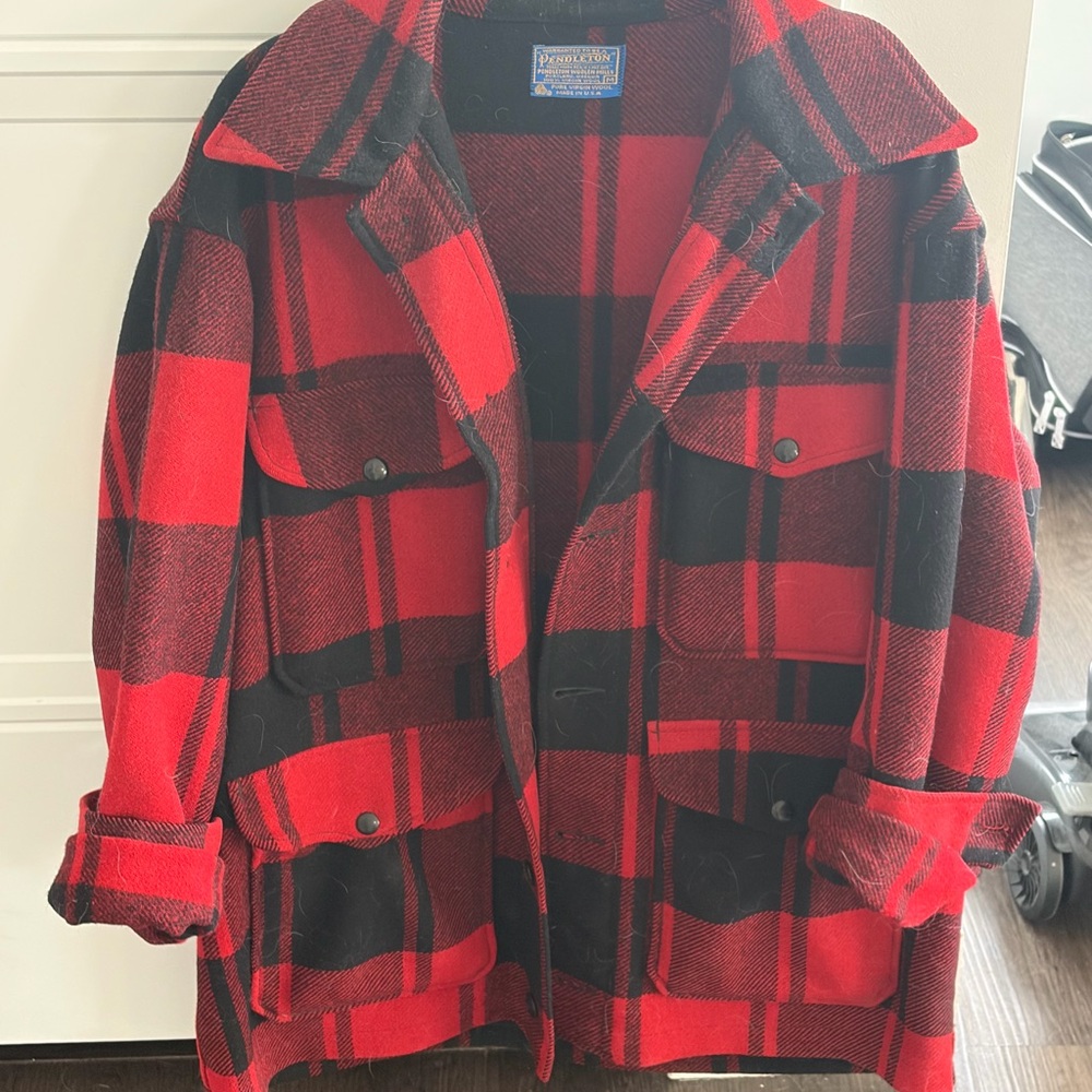 Vintage 60s Pendleton Mackinaw Cruiser Wool Coat